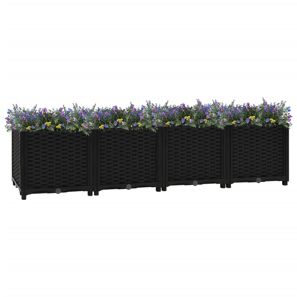 vidaXL Raised Bed 63"x15.7"x15" Polypropylene, 316533