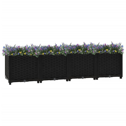 vidaXL Raised Bed 63"x15.7"x15" Polypropylene, 316533