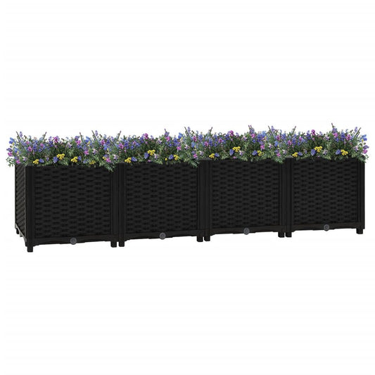 vidaXL Raised Bed 63"x15.7"x15" Polypropylene, 316533