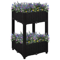 vidaXL Raised Bed 15.7"x15.7"x28" Polypropylene, 316534