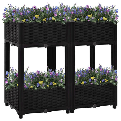 vidaXL Raised Bed 31.5"x15.7"x28" Polypropylene, 316535