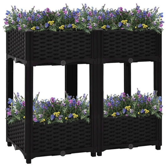 vidaXL Raised Bed 31.5"x15.7"x28" Polypropylene, 316535