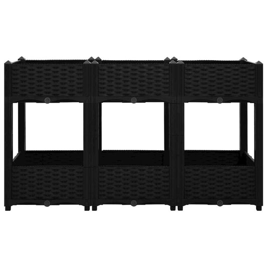 vidaXL Raised Bed 47.2"x15.7"x28" Polypropylene, 316536
