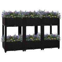 vidaXL Raised Bed 47.2"x15.7"x28" Polypropylene, 316536