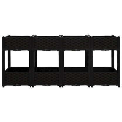 vidaXL Raised Bed 63"x15.7"x28" Polypropylene, 316537