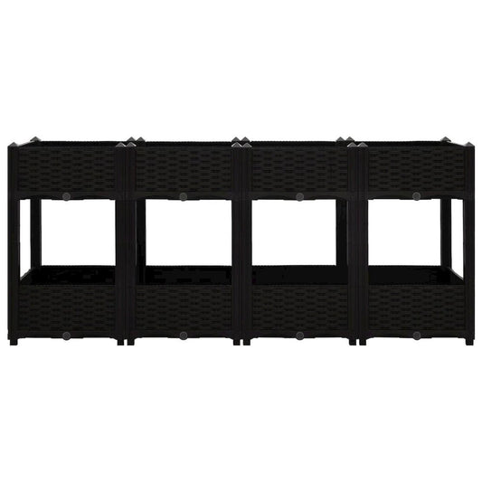 vidaXL Raised Bed 63"x15.7"x28" Polypropylene, 316537