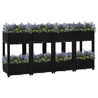 vidaXL Raised Bed 63"x15.7"x28" Polypropylene, 316537