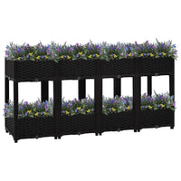 vidaXL Raised Bed 63"x15.7"x28" Polypropylene, 316537