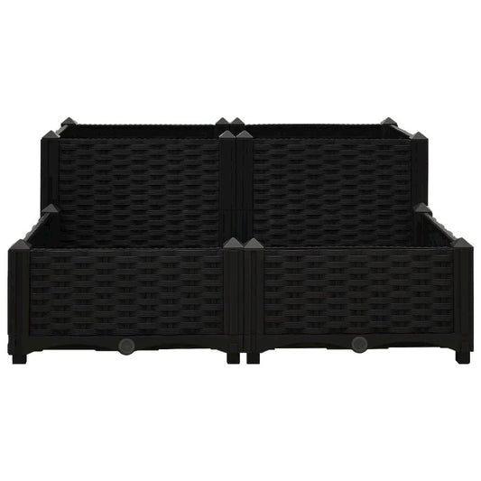 vidaXL Raised Bed 31.5"x31.5"x15" Polypropylene, 316538