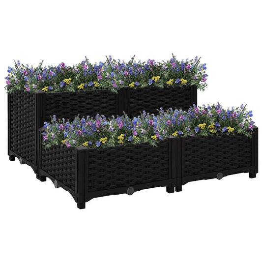vidaXL Raised Bed 31.5"x31.5"x15" Polypropylene, 316538