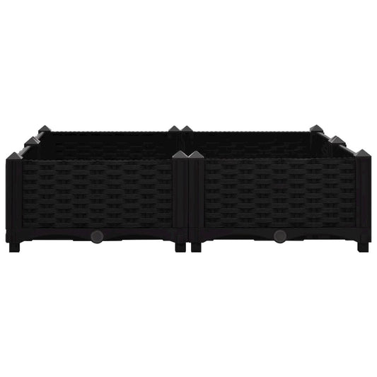 vidaXL Raised Bed 31.5"x31.5"x9.1" Polypropylene, 316539