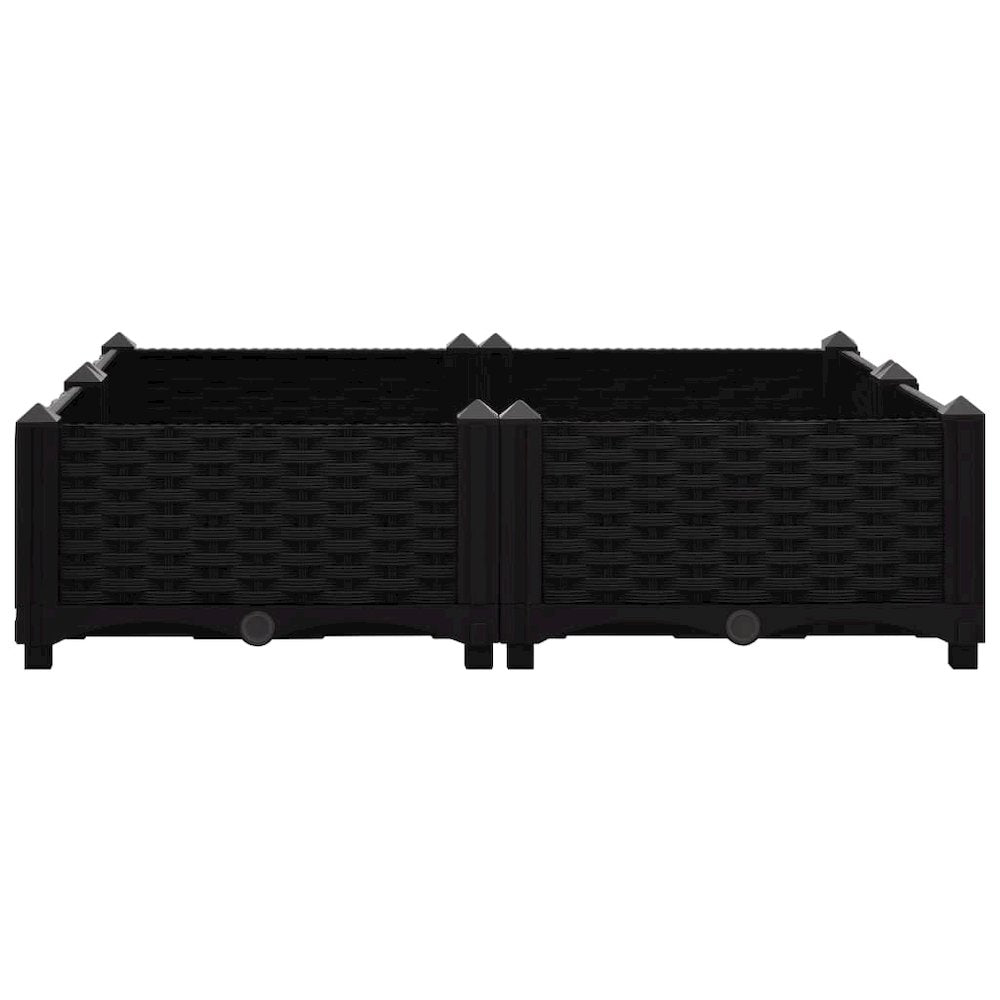 vidaXL Raised Bed 31.5"x31.5"x9.1" Polypropylene, 316539