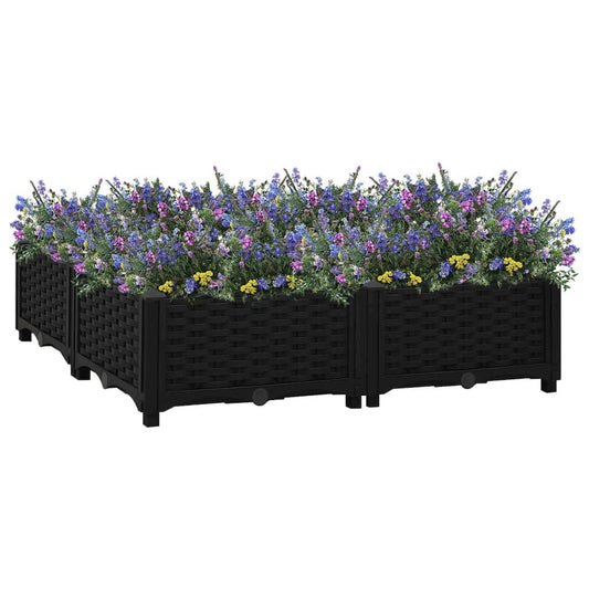vidaXL Raised Bed 31.5"x31.5"x9.1" Polypropylene, 316539