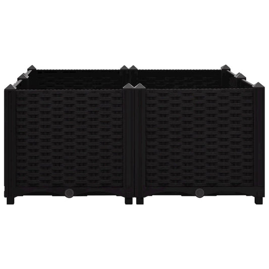 vidaXL Raised Bed 31.5"x31.5"x15" Polypropylene, 316540
