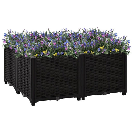 vidaXL Raised Bed 31.5"x31.5"x15" Polypropylene, 316540