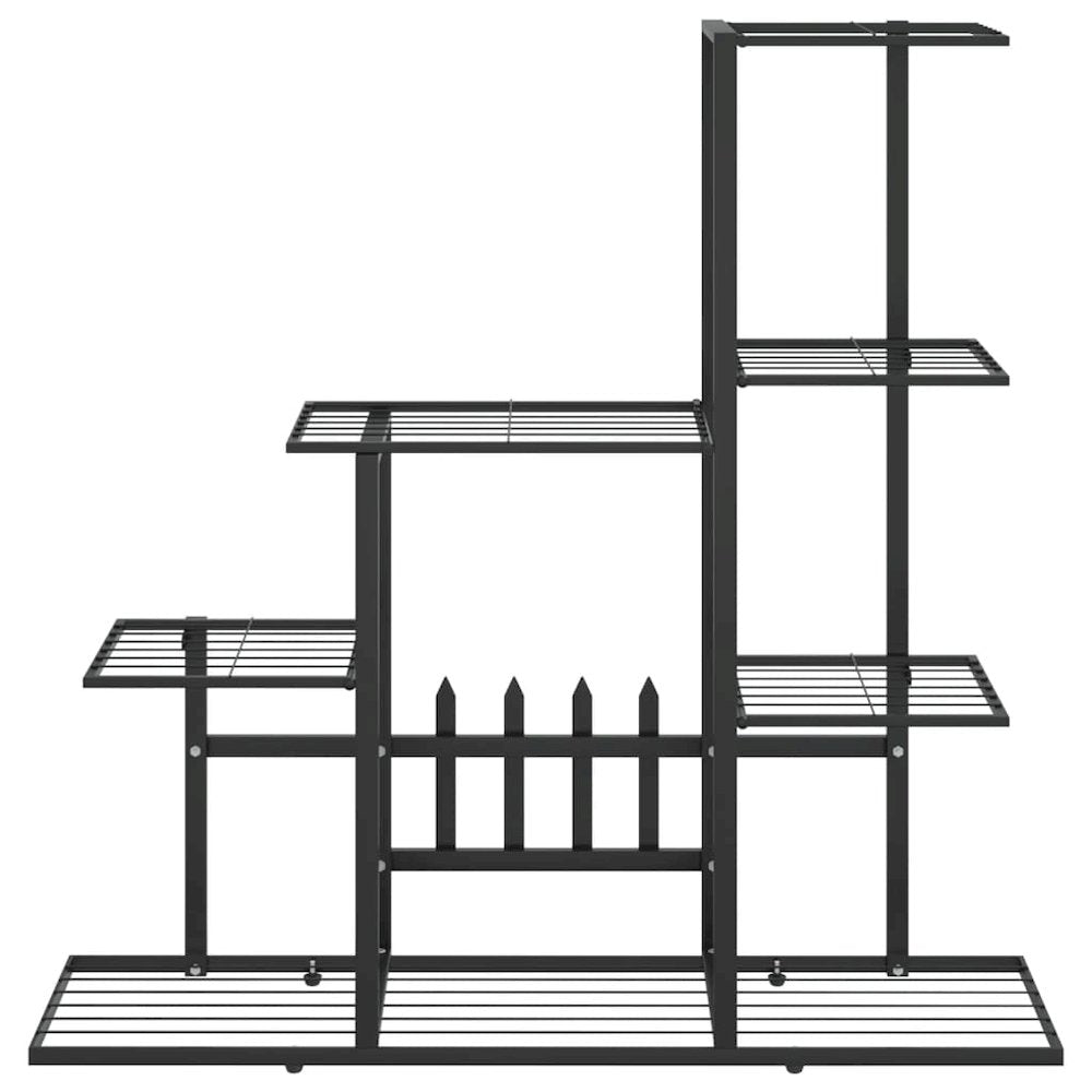 Flower Stand 37.2"x9.8"x34.6" Black Metal