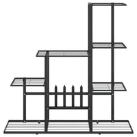 Flower Stand 37.2"x9.8"x34.6" Black Metal