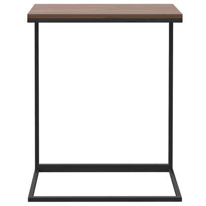 Side Table Black 21.7"x13.8"x26" Engineered Wood