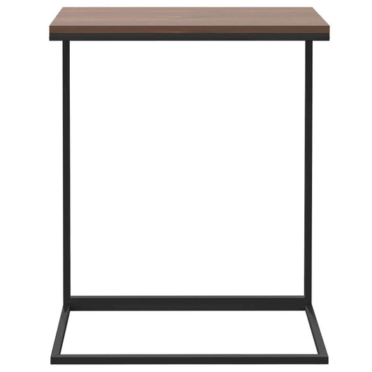 Side Table Black 21.7"x13.8"x26" Engineered Wood