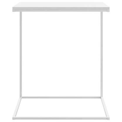 Side Table White 21.7"x13.8"x26" Engineered Wood
