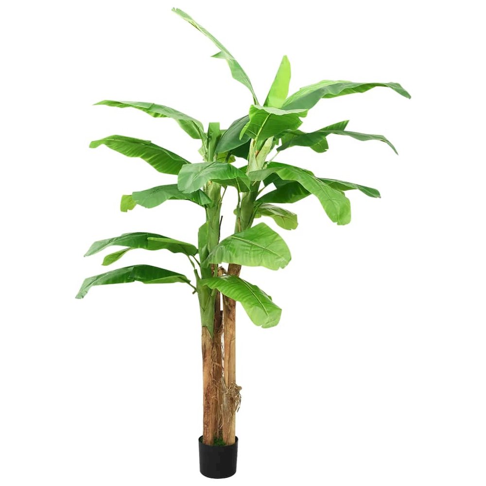 Artificial Banana Tree Green Solid Wood, Plastic Extra Tall