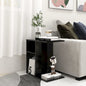 Side Table Black 19.7"x11.8"x19.7" Engineered Wood