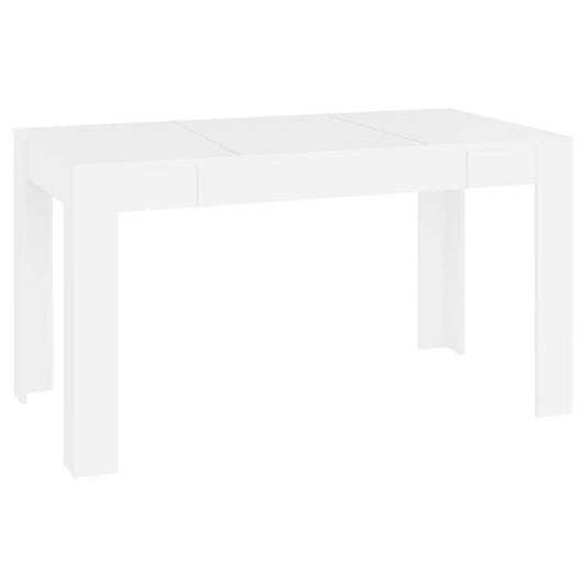 Dining Table White 55.1"x29.3"x29.9" Engineered Wood