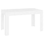 Dining Table White 55.1"x29.3"x29.9" Engineered Wood