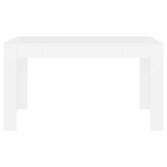 Dining Table White 55.1"x29.3"x29.9" Engineered Wood