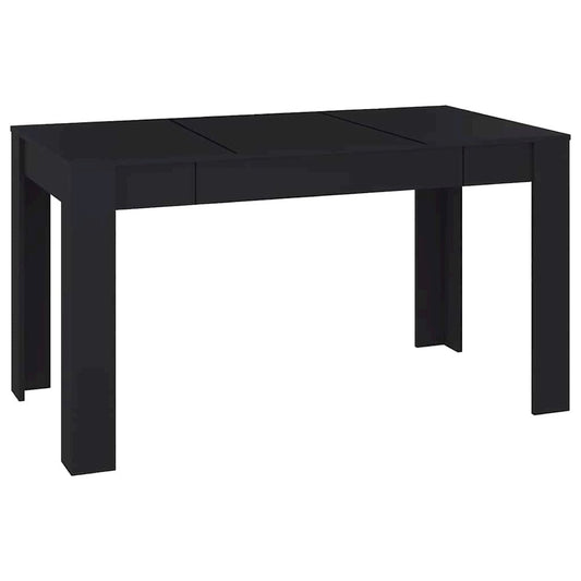 Dining Table Black 55.1"x29.3"x29.9" Engineered Wood