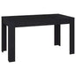 Dining Table Black 55.1"x29.3"x29.9" Engineered Wood