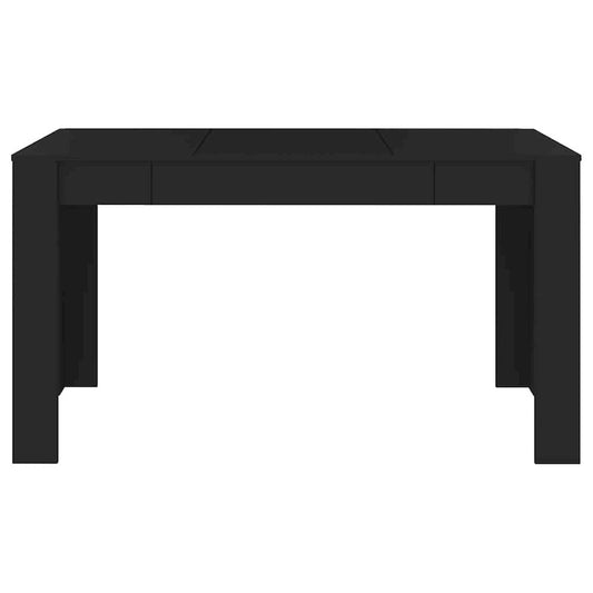 Dining Table Black 55.1"x29.3"x29.9" Engineered Wood