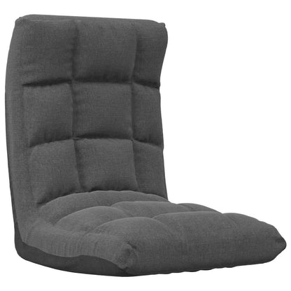 Floor Lounger Dark Grey Polyester, Metal, Foam Medium Foldable