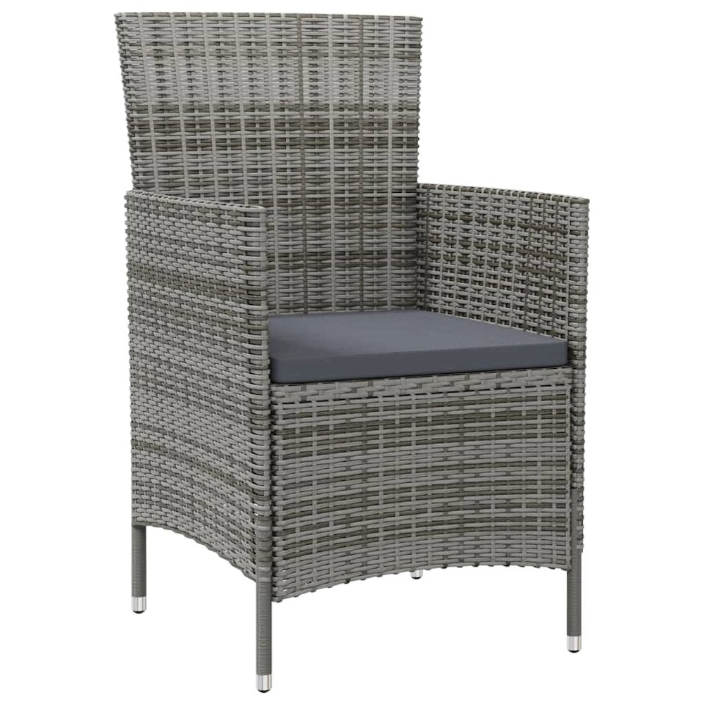 Garden Chair Set of 2 Grey