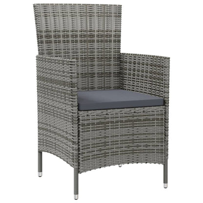 Garden Chair Set of 2 Grey