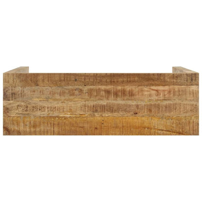 Console Table 43.3"x13.8"x29.9" Rough Mango Wood