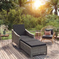Sun Lounger Dark Grey, Grey