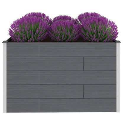 vidaXL Garden Raised Bed WPC 59.1"x39.4"x35.8" Gray