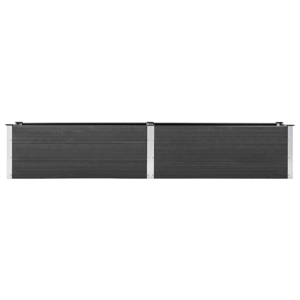 vidaXL Garden Raised Bed 78.7"x19.7"x21.3" WPC Gray