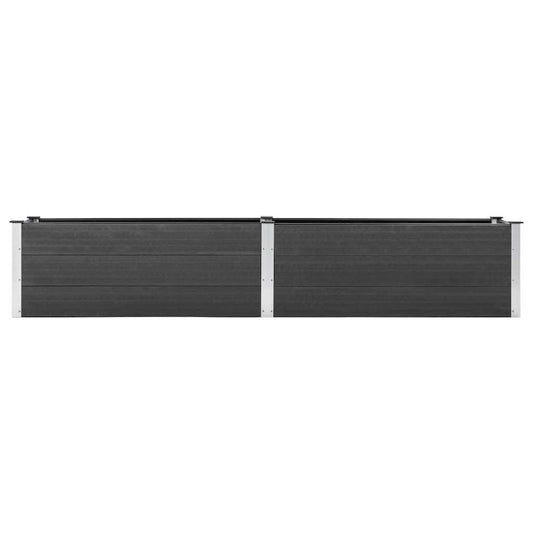 vidaXL Garden Raised Bed 78.7"x19.7"x21.3" WPC Gray