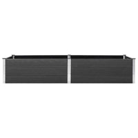 vidaXL Garden Raised Bed 78.7"x39.4"x21.3" WPC Gray