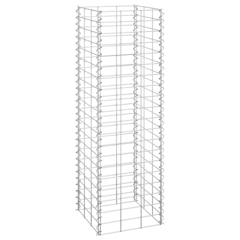 vidaXL Gabion Raised Beds 3 pcs 11.8"x11.8"x39.4" Iron