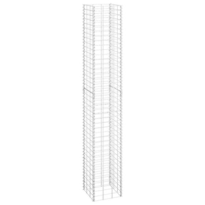 vidaXL Gabion Raised Beds 3 pcs 11.8"x11.8"x78.7" Iron