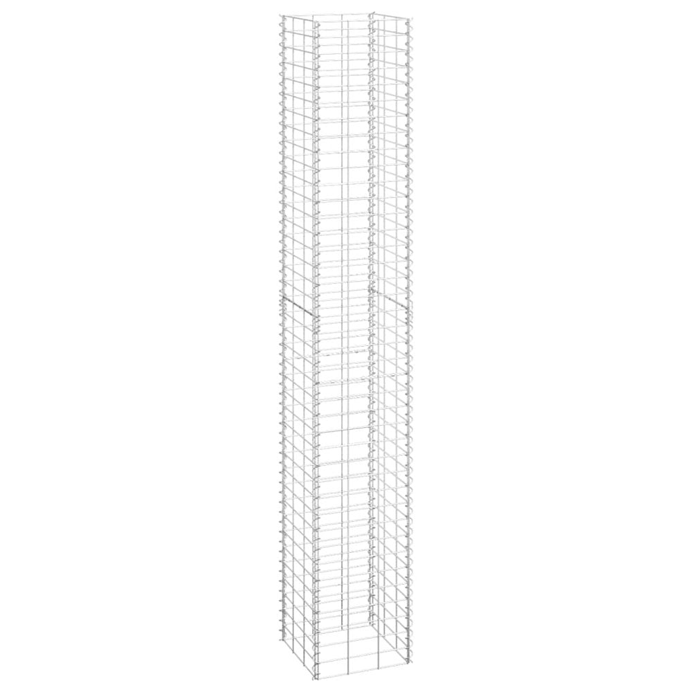 vidaXL Gabion Raised Beds 3 pcs 11.8"x11.8"x78.7" Iron