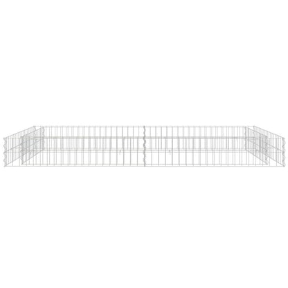 vidaXL Gabion Raised Bed Galvanized Steel 78.7"x39.4"x7.9"