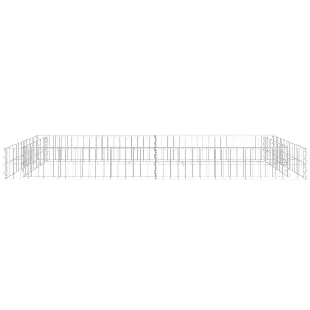 vidaXL Gabion Raised Bed Galvanized Steel 78.7"x39.4"x7.9"