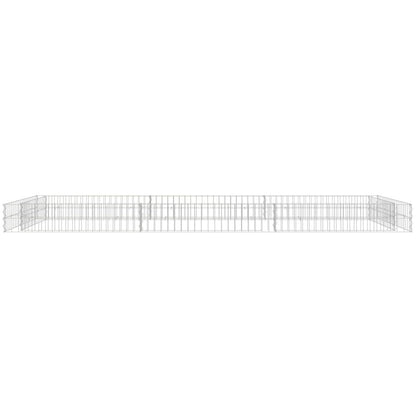 vidaXL Gabion Raised Bed Galvanized Steel 118.1"x39.4"x7.9"