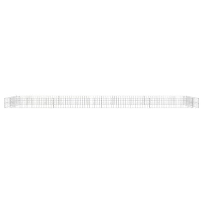 Gabion Raised Bed Galvanized Steel 157.5"x39.4"x7.9"