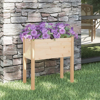 Garden Planter 27.6"x12.2"x27.6" Solid Wood Pine