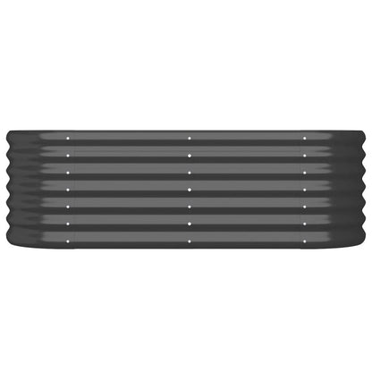 Garden Raised Bed Powder-coated Steel 44.9"x15.7"x14.2" Anthracite